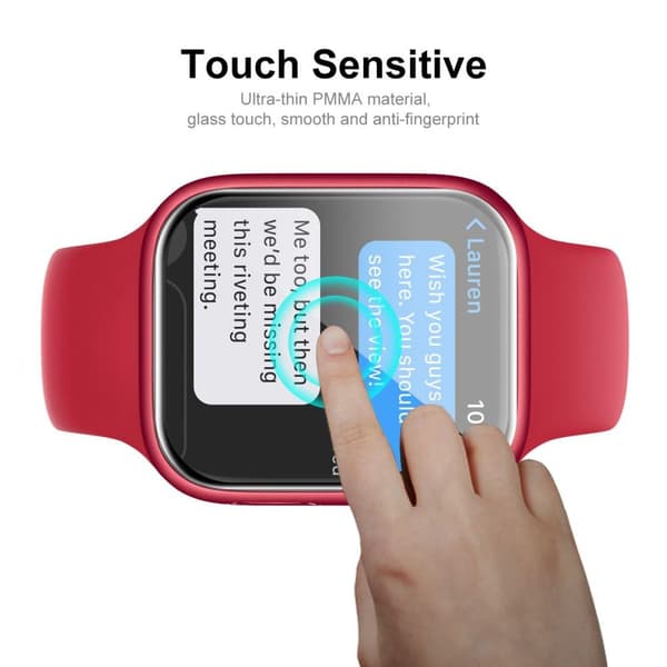 ENKAY Apple Watch Series 7 45mm Full Coverage Herdet Glass 2 stk Transparent