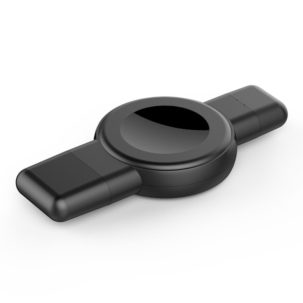 Lader for Watch Series + Samsung med USB-C+USB-kontakt Black