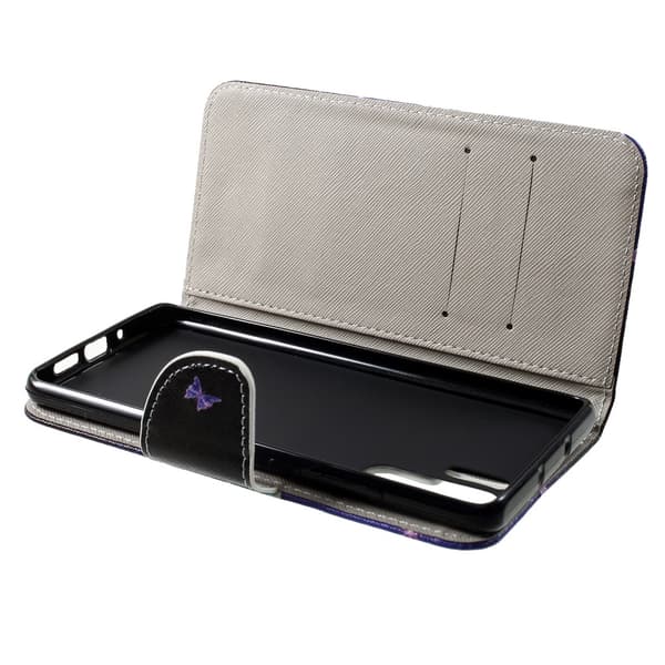 Pung Taske til Huawei P30 Pro - Smukke Sommerfugle Purple