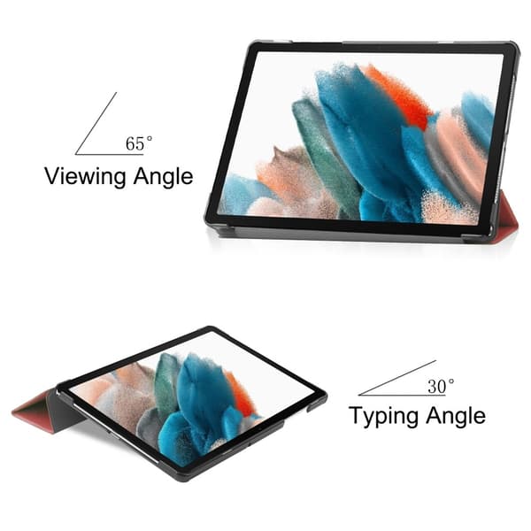 Kolminkertainen telinekotelo Samsung Galaxy Tab A9+ 11" Wine red