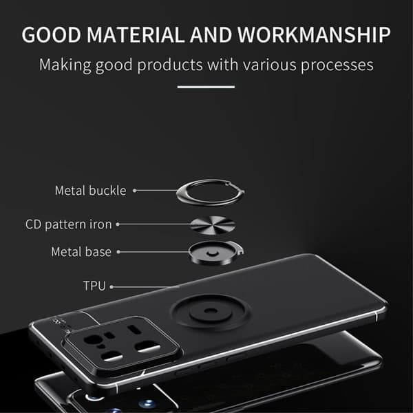 Fingerring Kickstand TPU Taske til Xiaomi 13 Pro Black