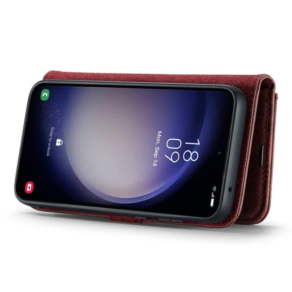 DG.MING 2 i 1 Plånboksfodral till Samsung Galaxy S26 röd