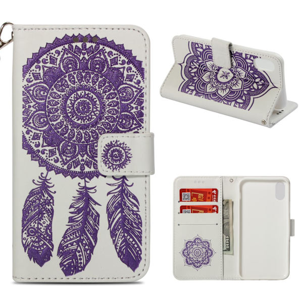 iPhone XS Max Lommebok - cover - Drømmefanger - Lilla