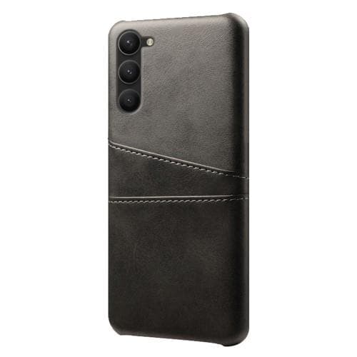 Samsung Galaxy S23+ (Plus) KSQ PU - læderbelagt skal hårdt etui Black