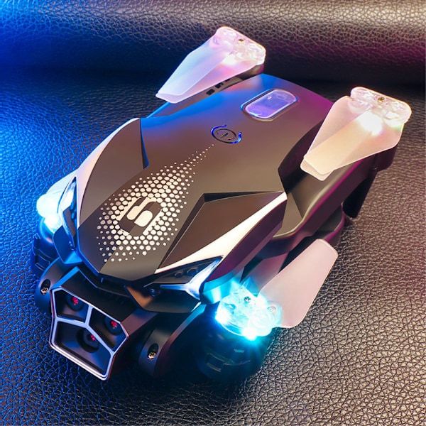 LU600 RC Drone Drönare med HD - kamera dubbla batterier Four - Sided Obstacle Avoidance Svart