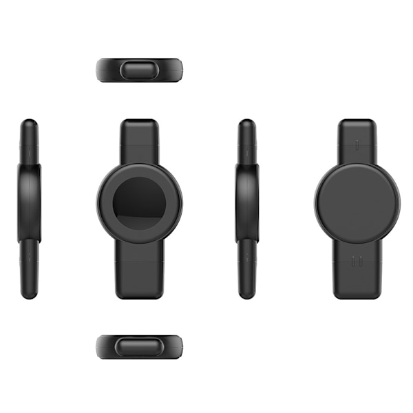 Lader for Watch Series + Samsung med USB-C+USB-kontakt Black
