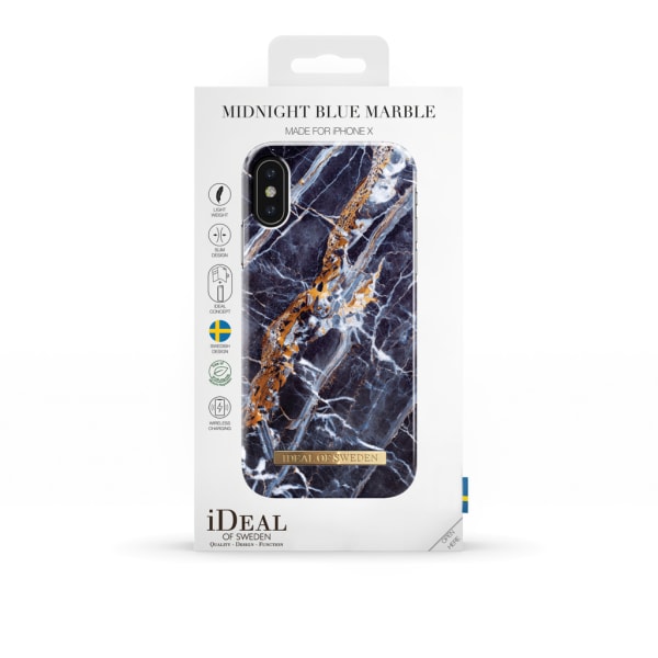 iDeal Of Sweden iPhone X / XS skal - Midnight Marble multifärg
