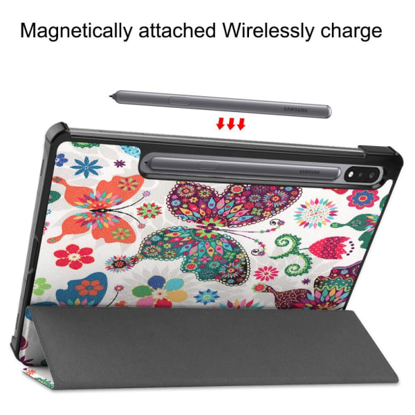 Trifoldet stativ Smart Taske til Samsung Galaxy Tab S7/S8 - Somm Multicolor