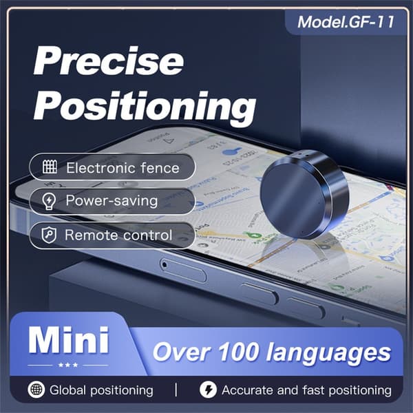 Smart Global Positioning Anti-Lost Tracker GPS-lokalisator 220mAh - Hvit Black