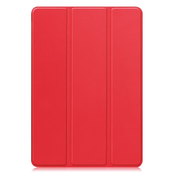 For Lenovo Idea Tab Pro Case Tri-Fold stativdeksel med penneholder - Rød Red