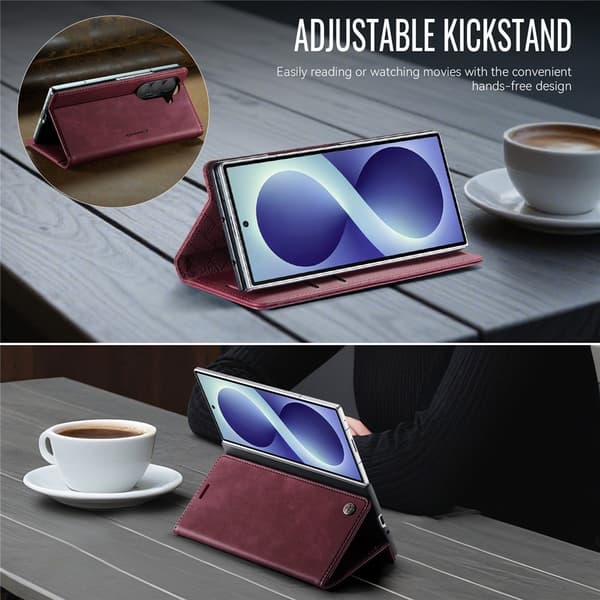 CASEME Telefonlommebokdeksel til Samsung Galaxy Z Fold8 Ultra Red