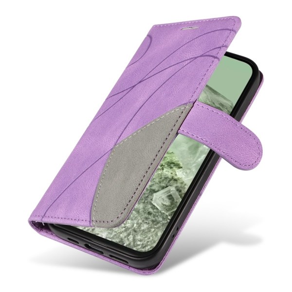 Til Google Pixel 8a KT-serie-1 dobbeltfarve Purple