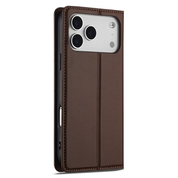 LC.IMEEKE Telefonpungcover med støtteben til iPhone 18 Pro / 17 Pro Brown