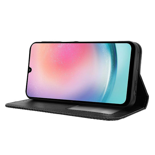 Wallet Stand Flip-telefonetui til Samsung Galaxy A25 - Sort Black