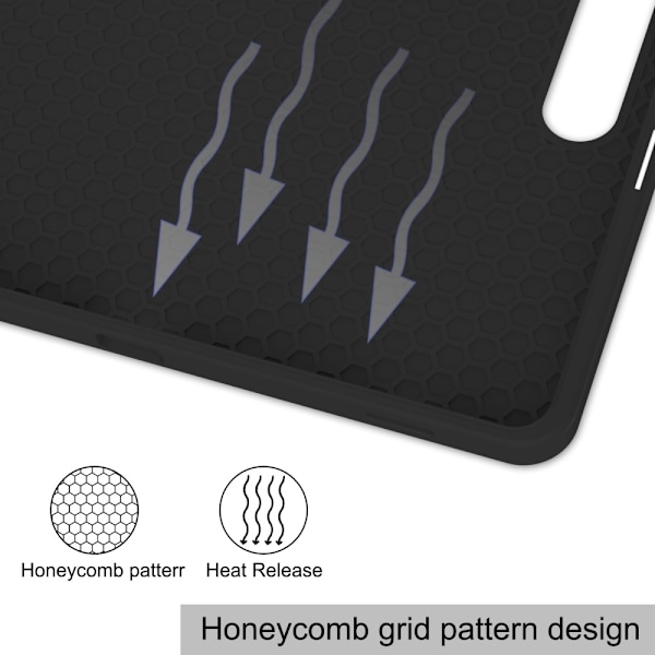 Kolmen taittotelineen älykotelo Samsung Galaxy Tab S10+ (S10 Plus) -puhelimelle Black