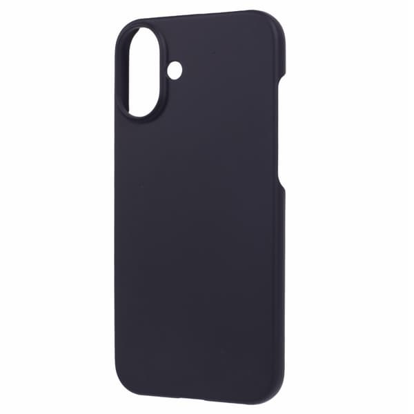Etui Cover til iPhone 16 Plus Stødsikkert hårdt gummibelagt telefoncover Black