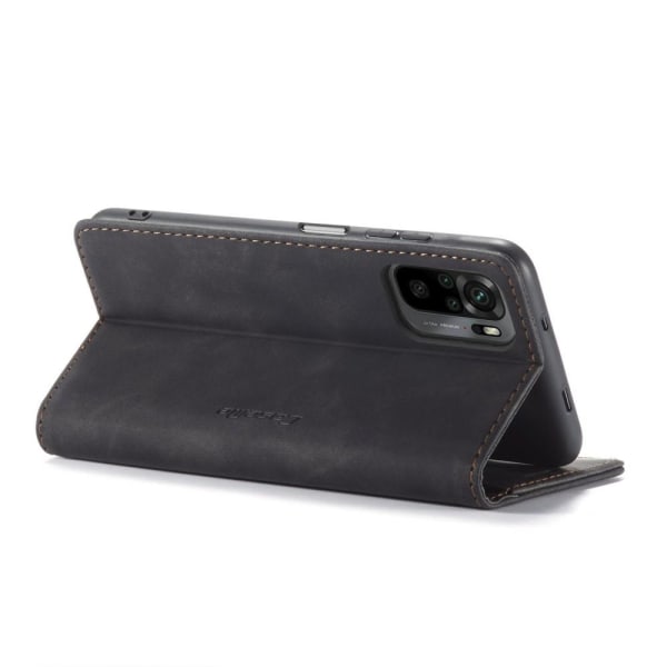 CASEME Retro Wallet Case for Xiaomi Redmi Note 10 4G/Note 10S - Black Black