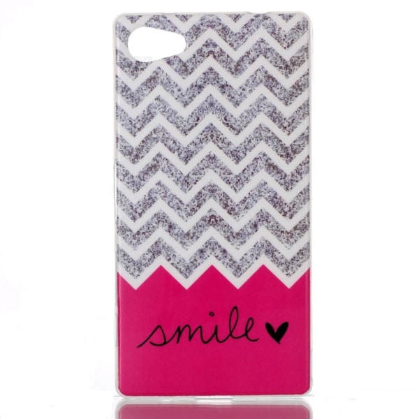 Chevron and Word Smile TPU Case for Sony Xperia Z5 Compact Multicolor