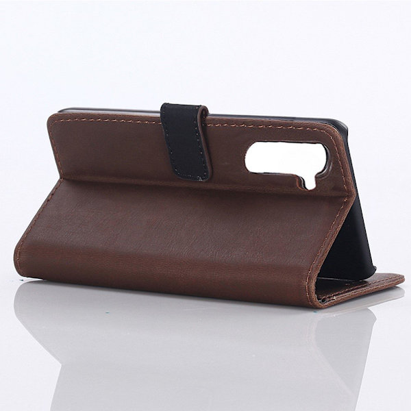 Samsung Galaxy Note 10 Retro Lommebok - deksel - Kaffe Brown