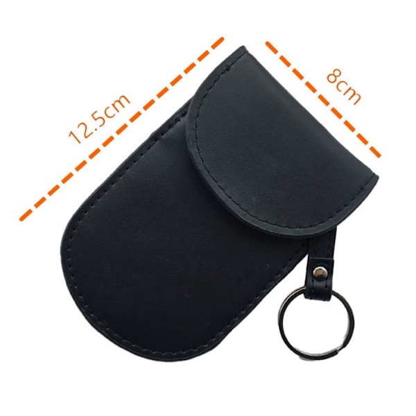 Car key Signal blocking bag Anti-theft RFID blocking Svart
