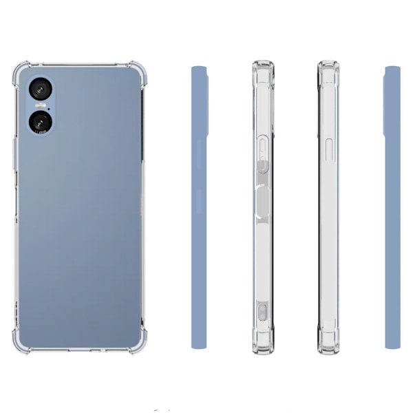 Slim-Fit TPU Telefon Taske Cover til Sony Xperia 10 VI Transparent