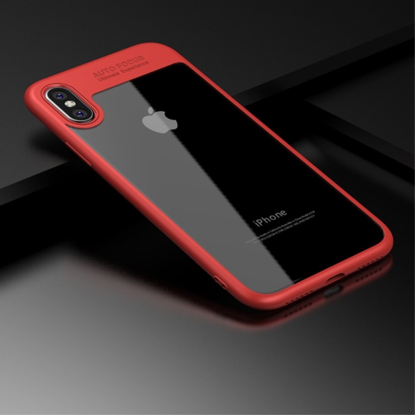 IPAKY iPhone X TPU Hybrid Skal - Röd