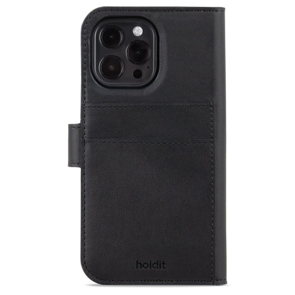 HOLDIT Wallet Case Magnet Plus lompakkokotelo iPhone 15 Pro Max Black