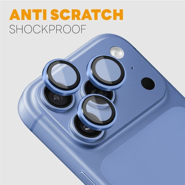 NORTHJO Kameralinsebeskyttelse til iPhone 18 Pro / 18 Pro Max Blue