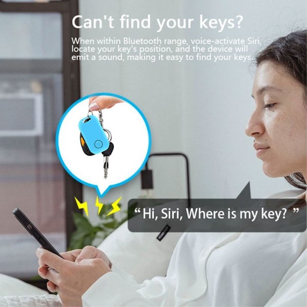 Nøkkelveske Bagasje Finnere Smart Sporing Lokalisator IOS Black