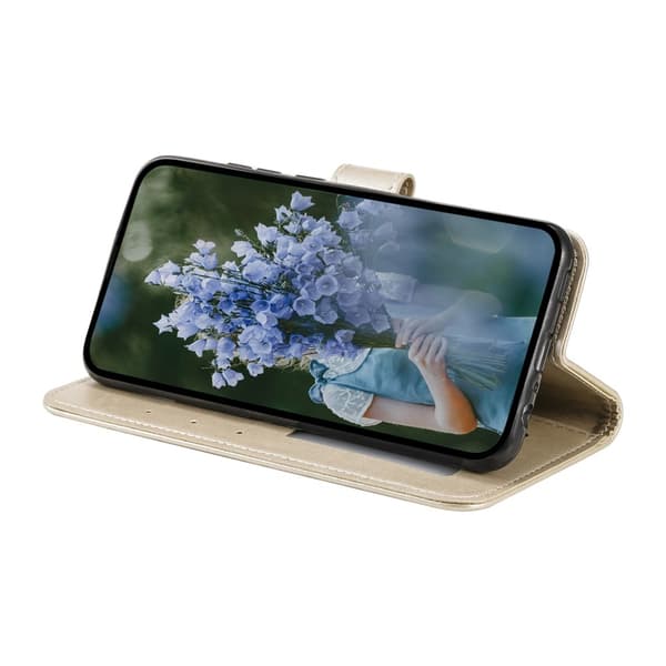 Til Samsung Galaxy A57 5G MTK Totem pungcover Gold