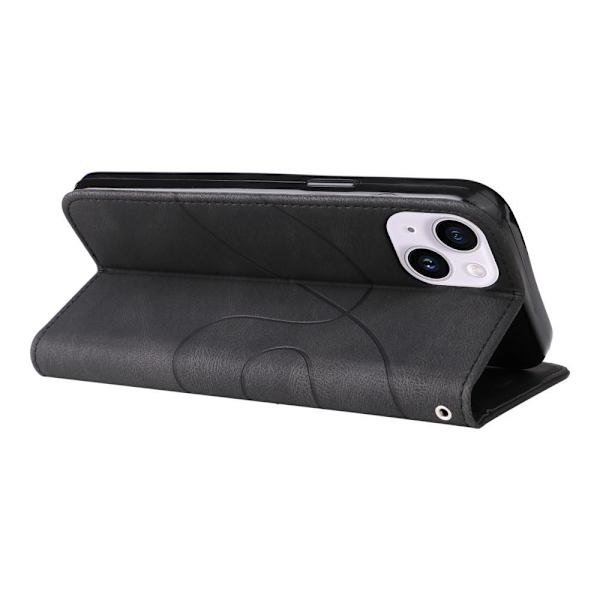 Til iPhone 15 Plus KT Series-1 Dobbeltfarvet etui Black