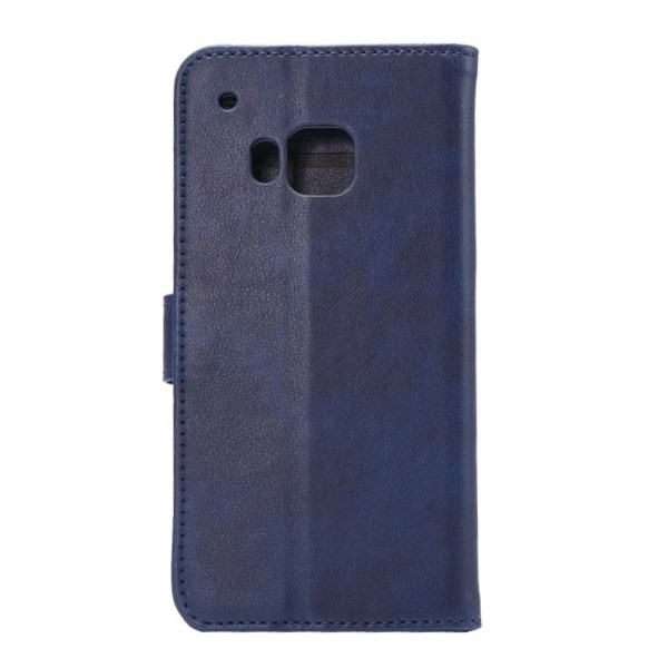 HTC ONE M9 Stilrent plånboksfodral MörkBlå Mörkblå