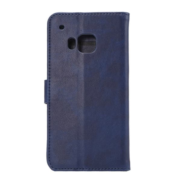 HTC ONE M9 Stilrent plånbokssuojakuori MörkBlå Dark blue
