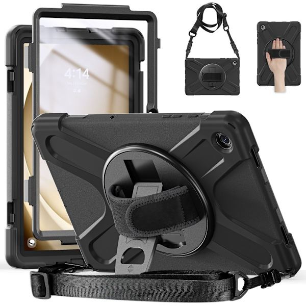 Samsung Galaxy Tab A9+ raskas kuorikotelo Black