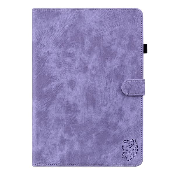 Surfplattefodral med tigertryck till Samsung Galaxy Tab S12+ Lila