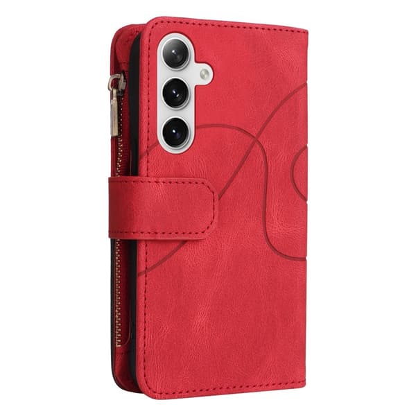 KT multifunktions - serie - 5 til Samsung Galaxy S24 telefonetui Red