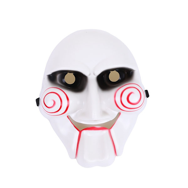 Jigsaw Saw Billy Mask Maskerad Maskeradmask Vit