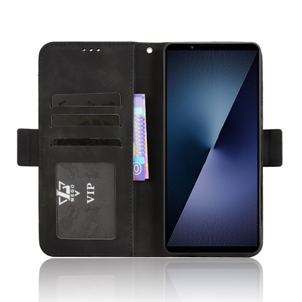 Wallet case Case Cover for Sony Xperia 1 VII Black