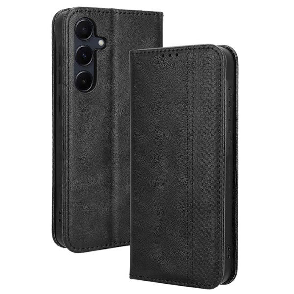 Lompakkoteline Käännettävä puhelinkotelo Samsung Galaxy A35 Black