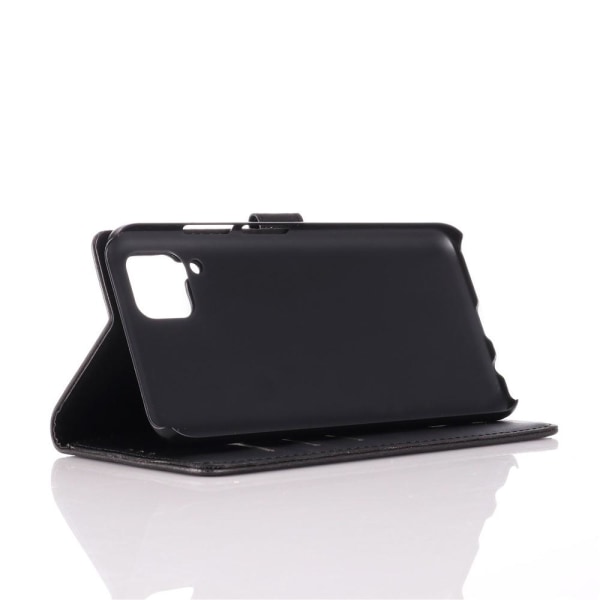 Retro Wallet Stand Case for Huawei P40 Lite - Black Black
