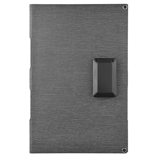 40W solcellelader USB-C USB DC-porter IP65 vanntett monokrystallinsk solcellepanel Black
