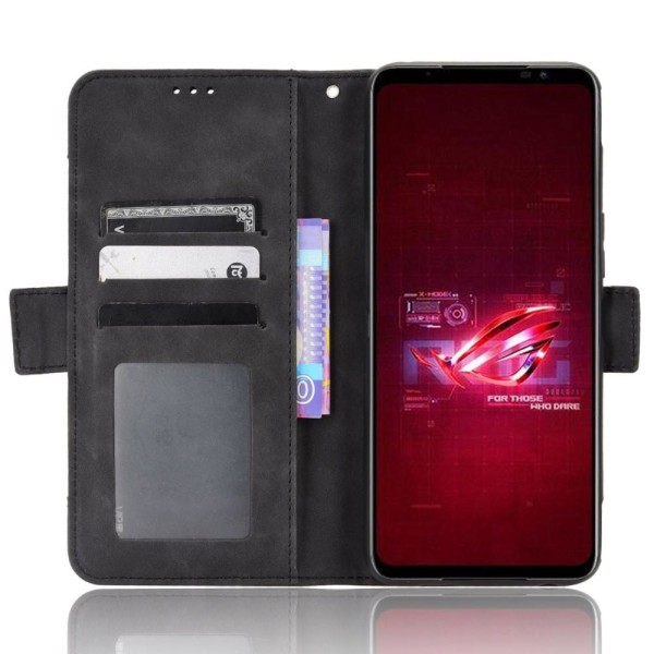 Lompakkotelineen puhelinkotelo Asus ROG Phone 6 5G/6 Pro 5G: lle Black