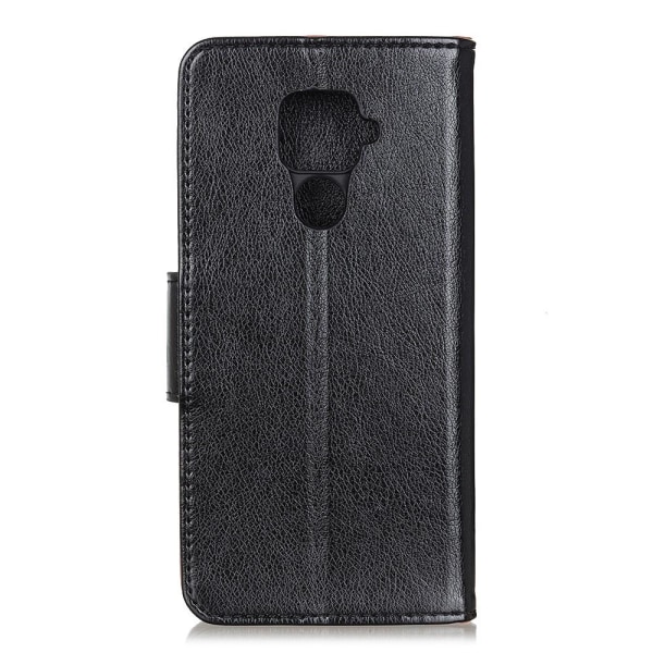Tekstureret Split Wallet Case til Xiaomi Redmi Note 9 - Sort Black
