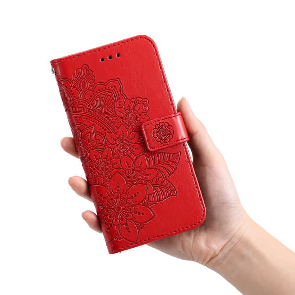 Til Xiaomi 17T Lommebokdeksel Mandala Red