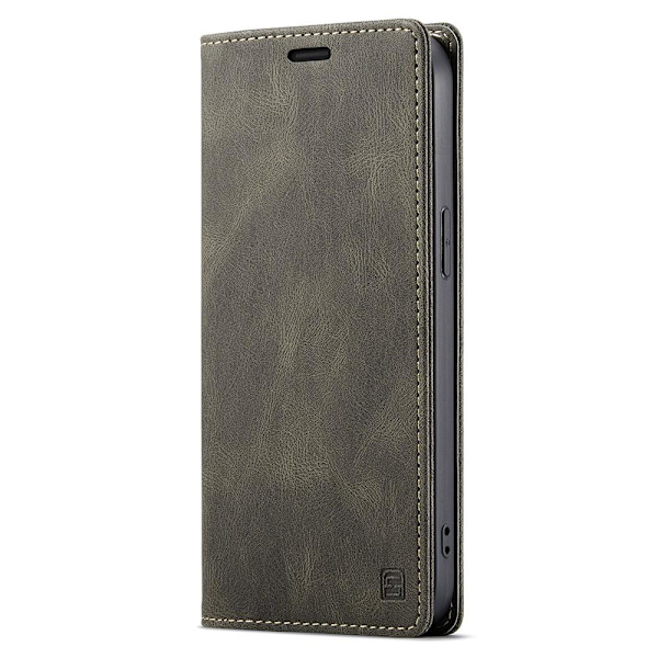 AUTSPACE A01 Lommebok-deksel iPhone 13 - Kaffe Brown