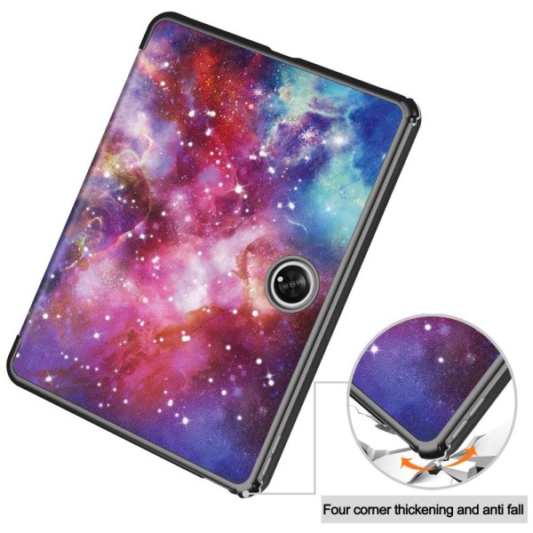 Til OnePlus Pad Trifold Stand Tabletcover-etui - Starry Sky Multicolor