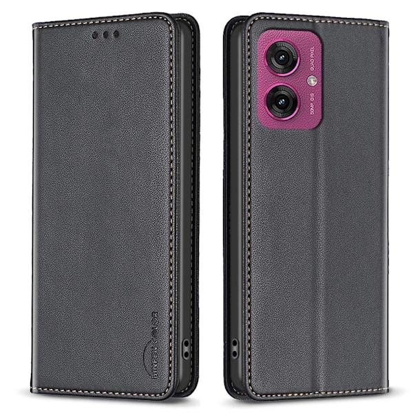 BINFEN Plånboksfodral Motorola Moto G55 - Svart Svart