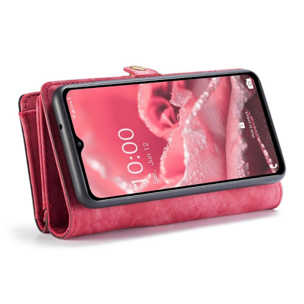 CASEME Samsung Galaxy A13 5G  / A04s 4G Retro läder plånboksfodral - Röd Röd