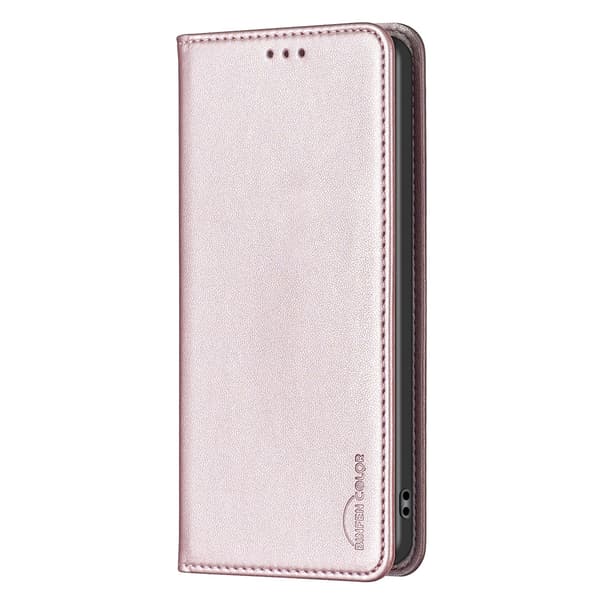 BINFEN COLOR Telefondeksel med støtteben til iPhone 18 Pro / 17 Pro Pink gold