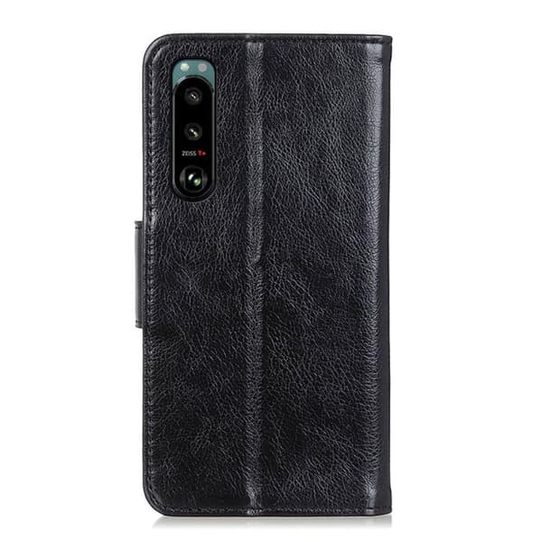 Sony Xperia 5 III Lommebok - deksel Teksturert Split - Svart Black